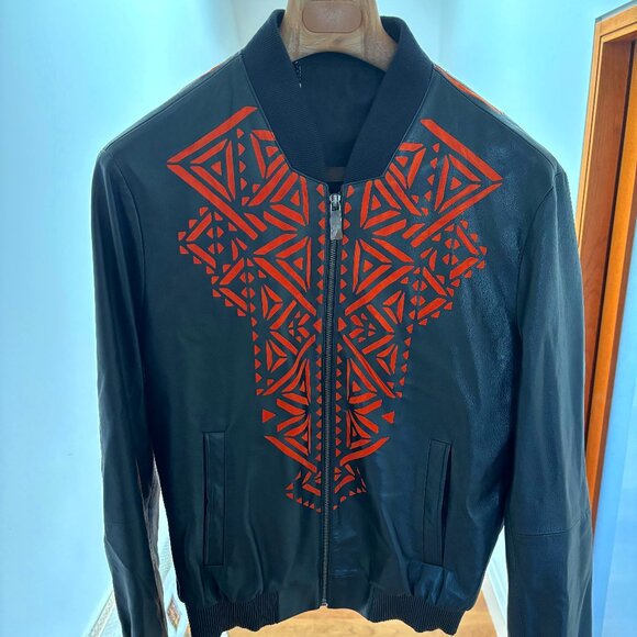 Versace Leather Jacket - Picture 1 of 2